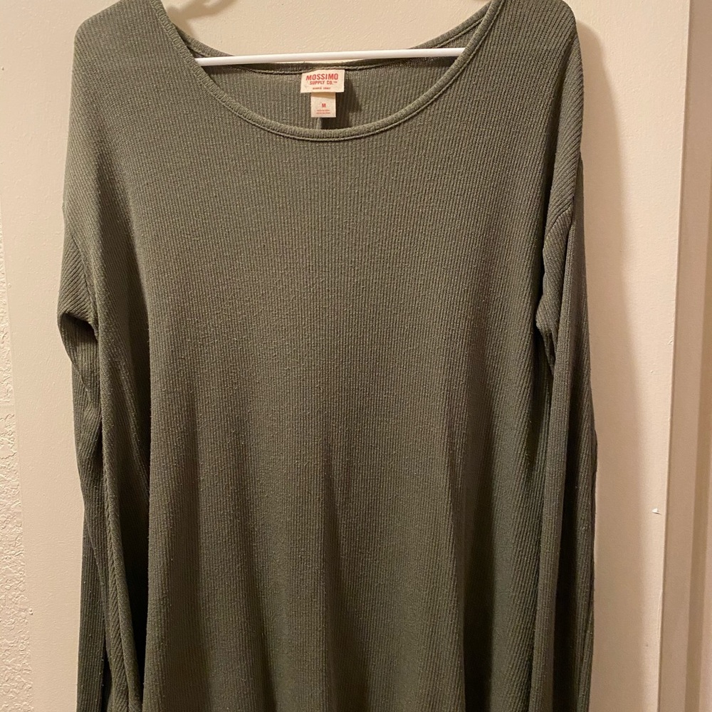 Ribbed loose long sleeve